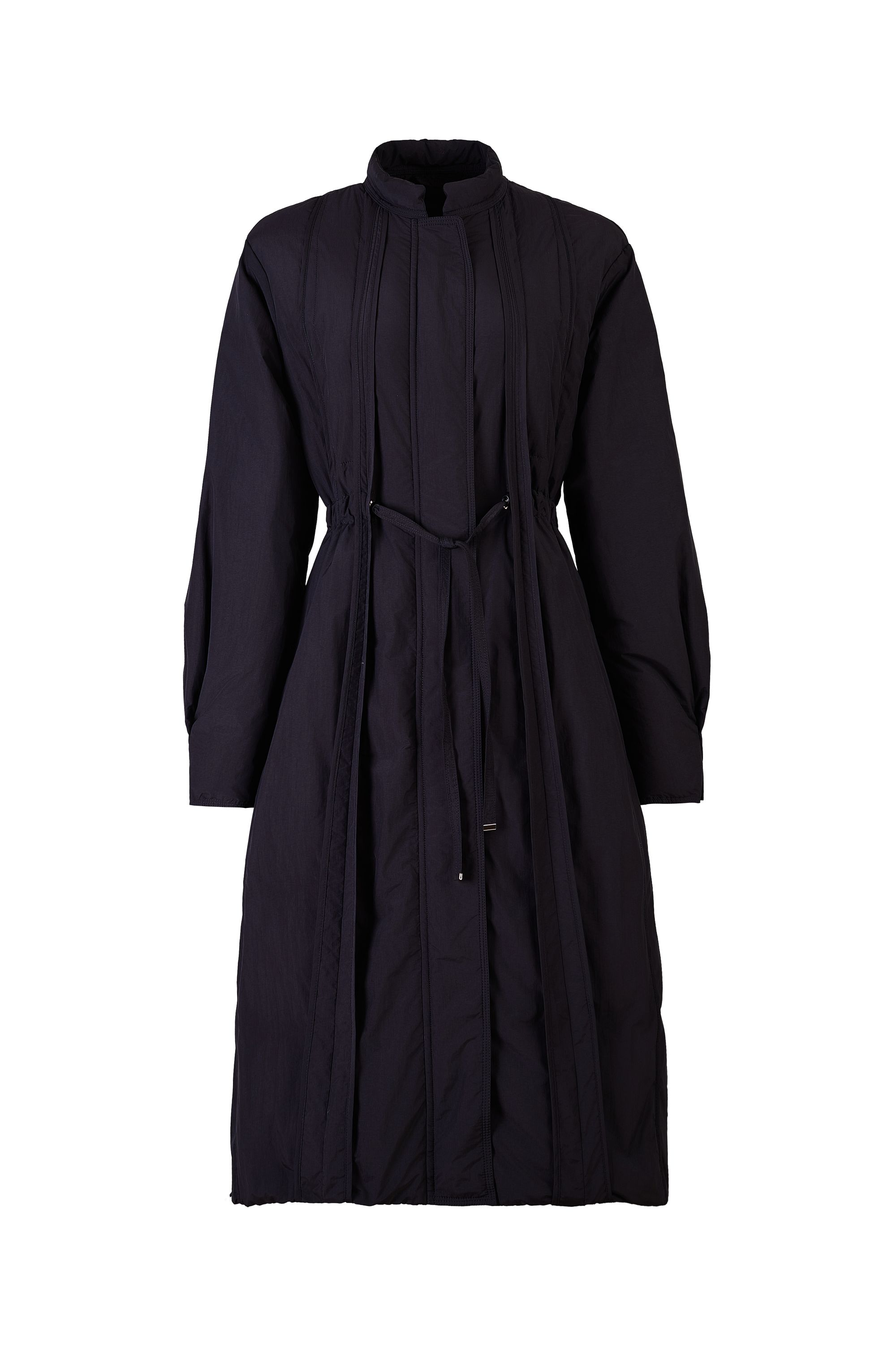 2025新款长袖女士气质中长款简约复古90白鸭绒羽绒服95424