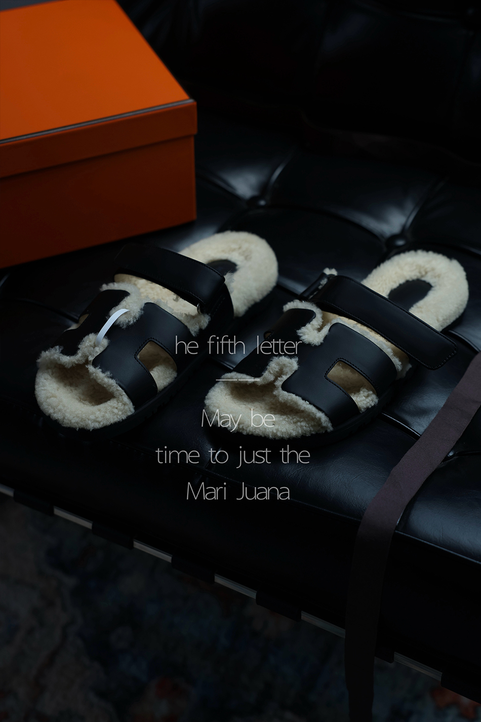 1wEn【爱马毛拖】高端羊羔毛皮毛一体魔术贴厚底二舅毛拖鞋女外穿