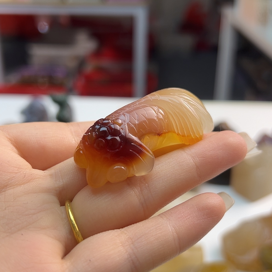 甜***甜玛瑙/玉髓未镶嵌吊坠(不含链)