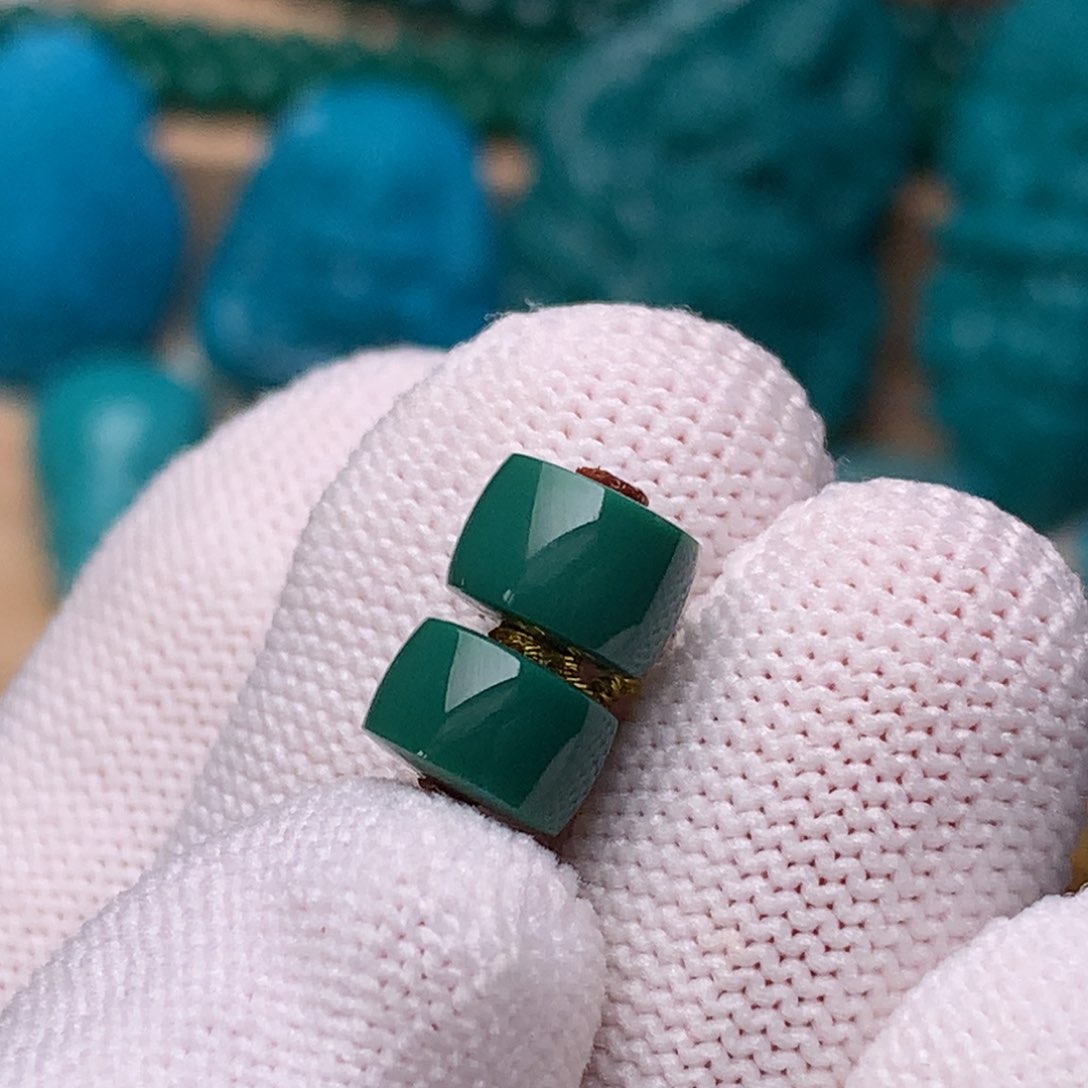 未镶嵌绿松石珠宝奇石8mm