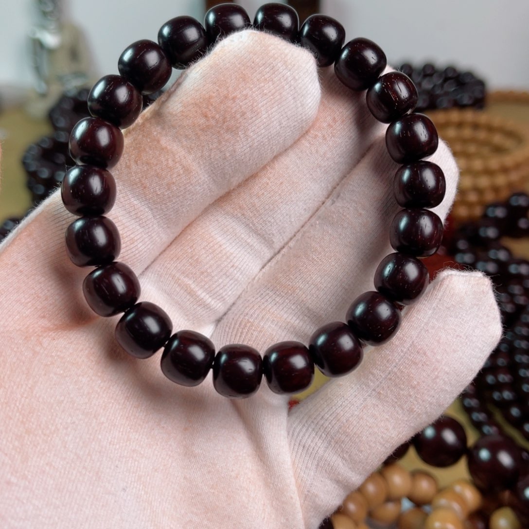 小叶紫檀手串/手链9/10老型高油密金星