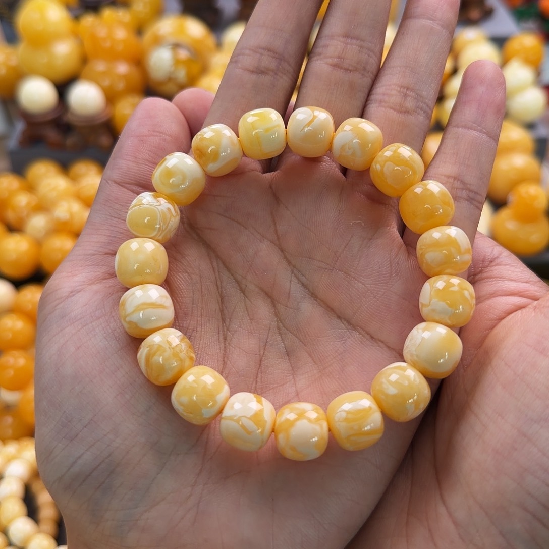 琥珀未镶嵌珠宝奇石12mm同料