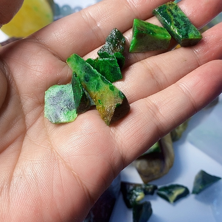 翡翠散珠天然翡翠A货