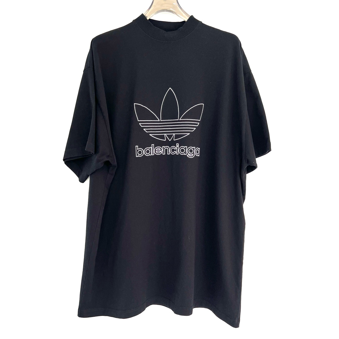 未使用 Balenciaga/巴黎世家 黑色刺绣图案logo短袖/3码（北京）
