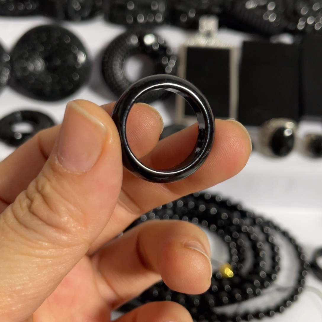 翡翠未镶嵌手链天然翡翠墨翠戒圈