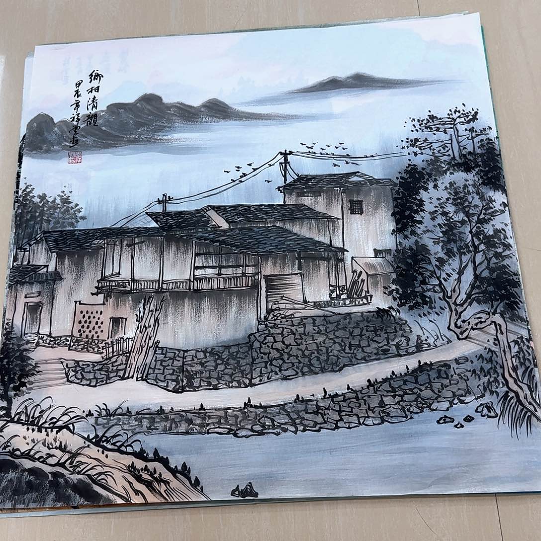国画国画作品多次