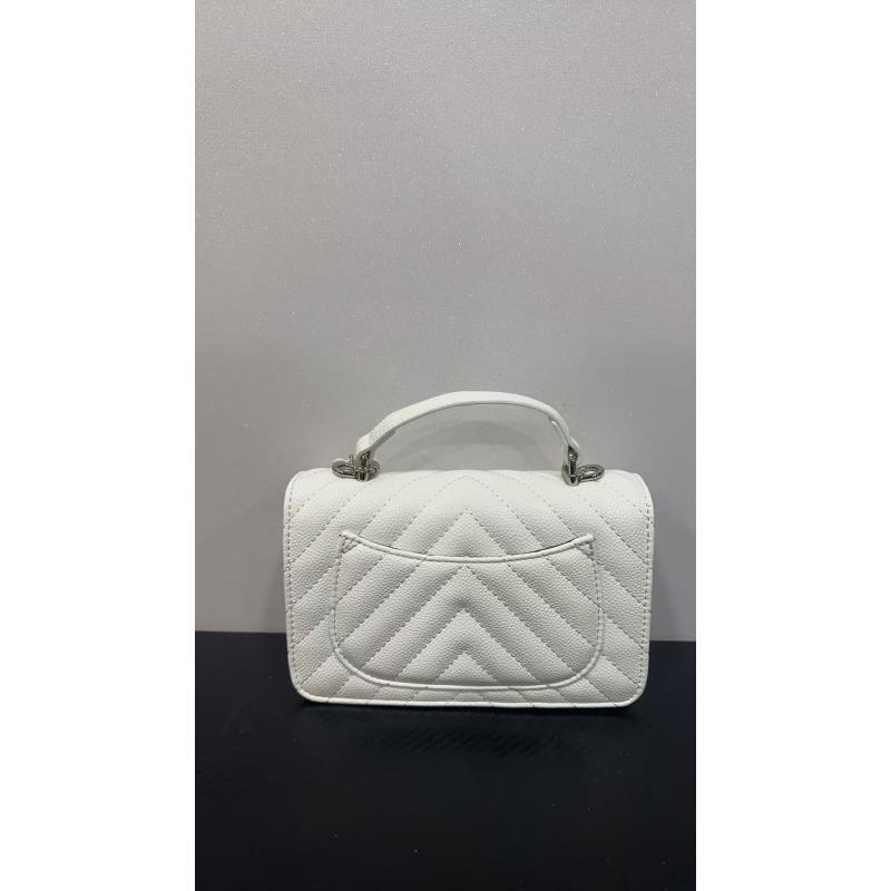 手工真皮包-8561-手提v-阳-白