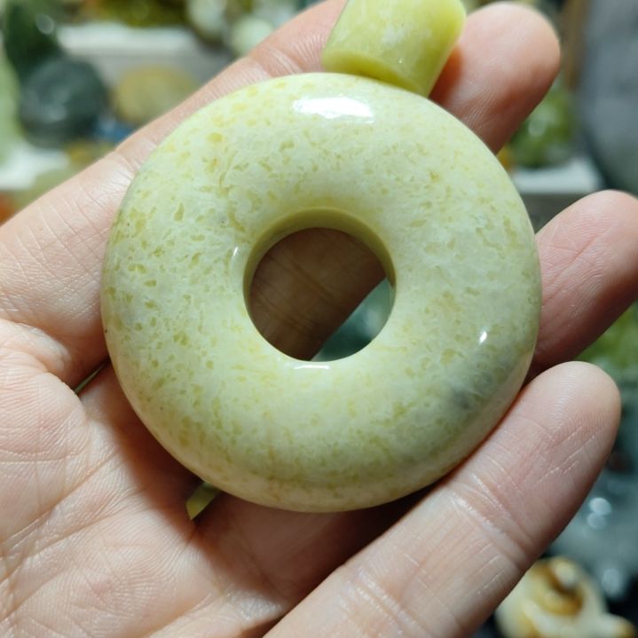 岫玉平安扣未镶嵌