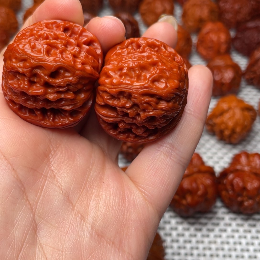 桃核吊坠文玩核桃 手把件 磨盘 37