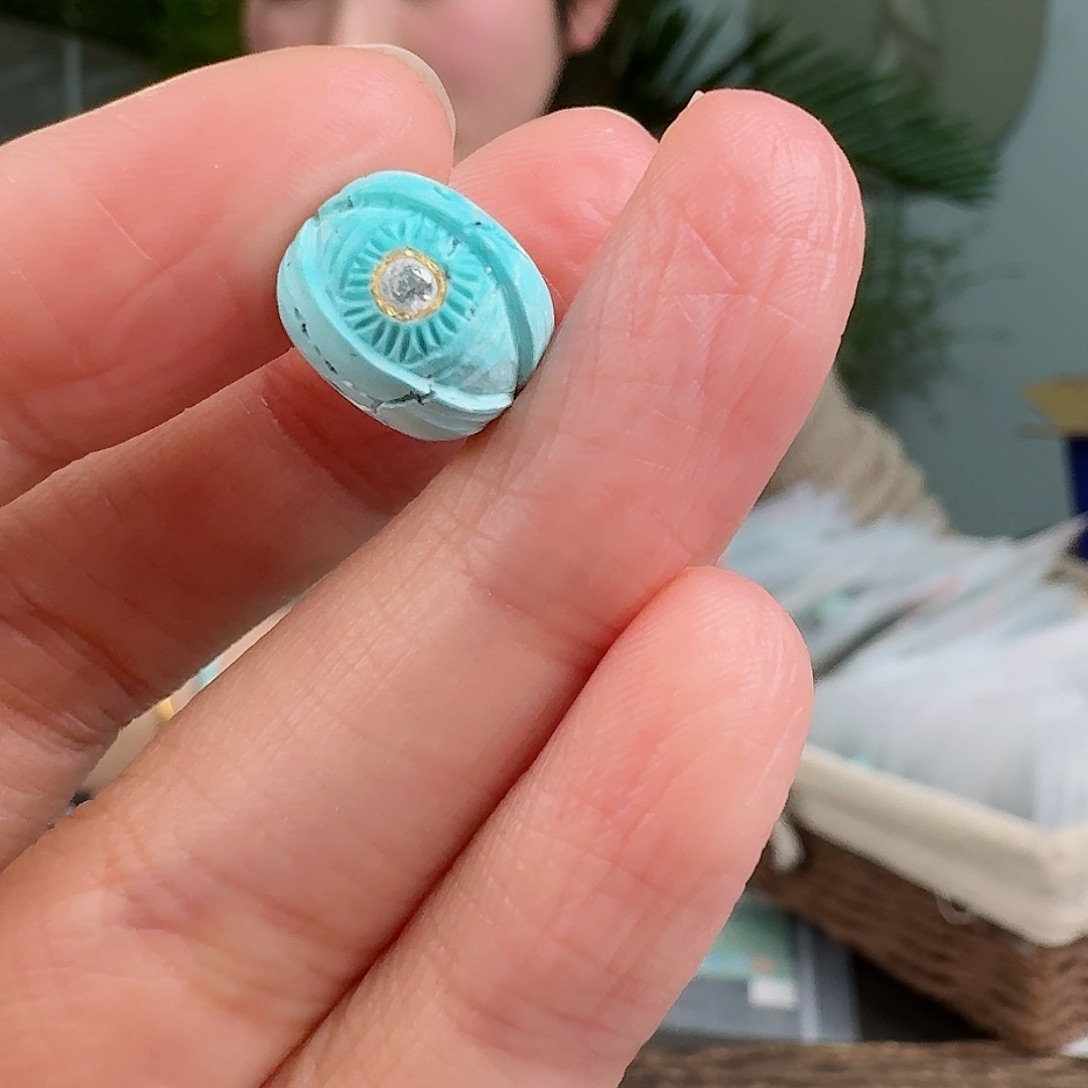 绿松石珠宝奇石未镶嵌