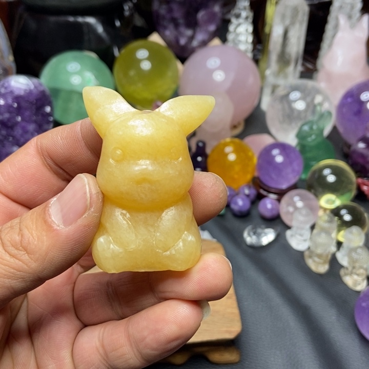 水晶摆件未镶嵌皮卡丘