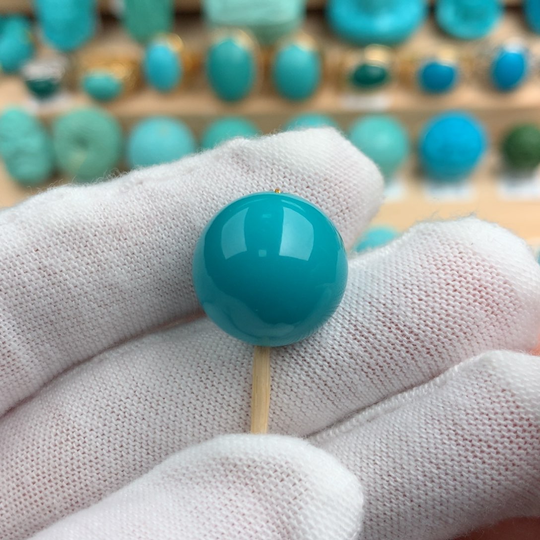 绿松石配饰未镶嵌15.7mm