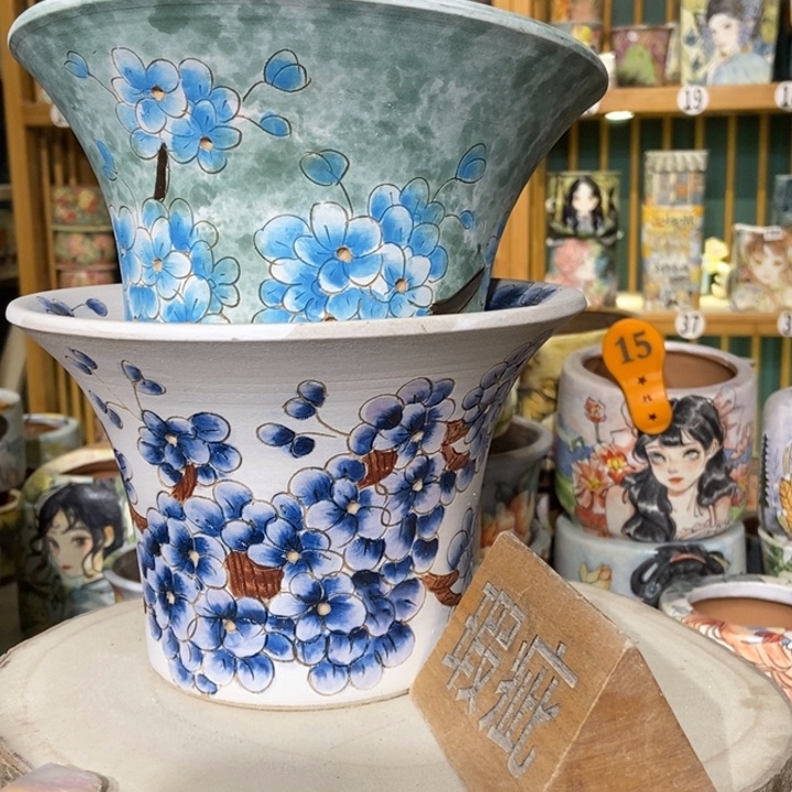 红陶景德镇艺术手绘作品