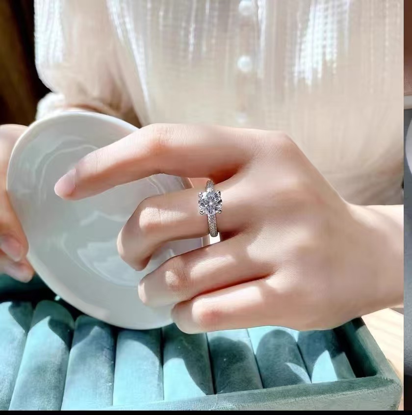 【南非之星】 1.0CT 厮守气质女戒