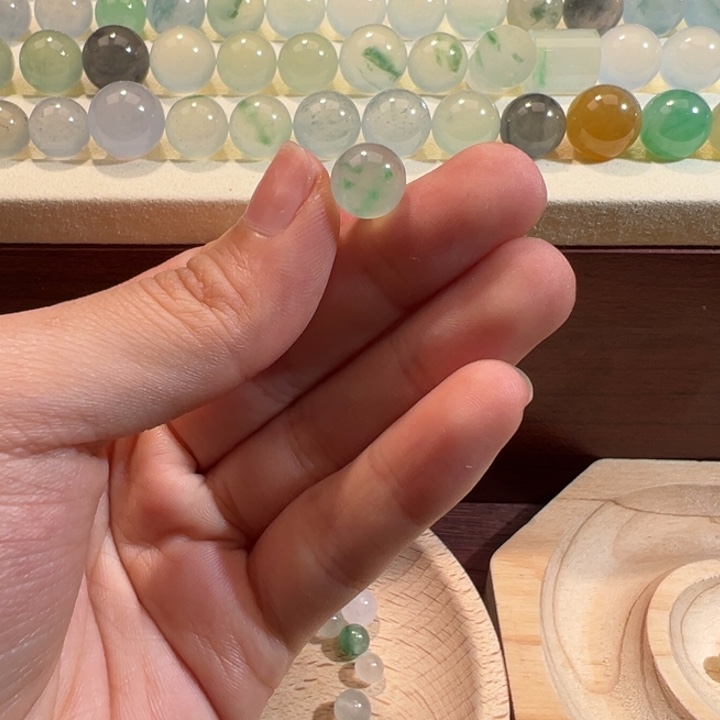 翡翠散珠天然缅甸翡翠A货9.3