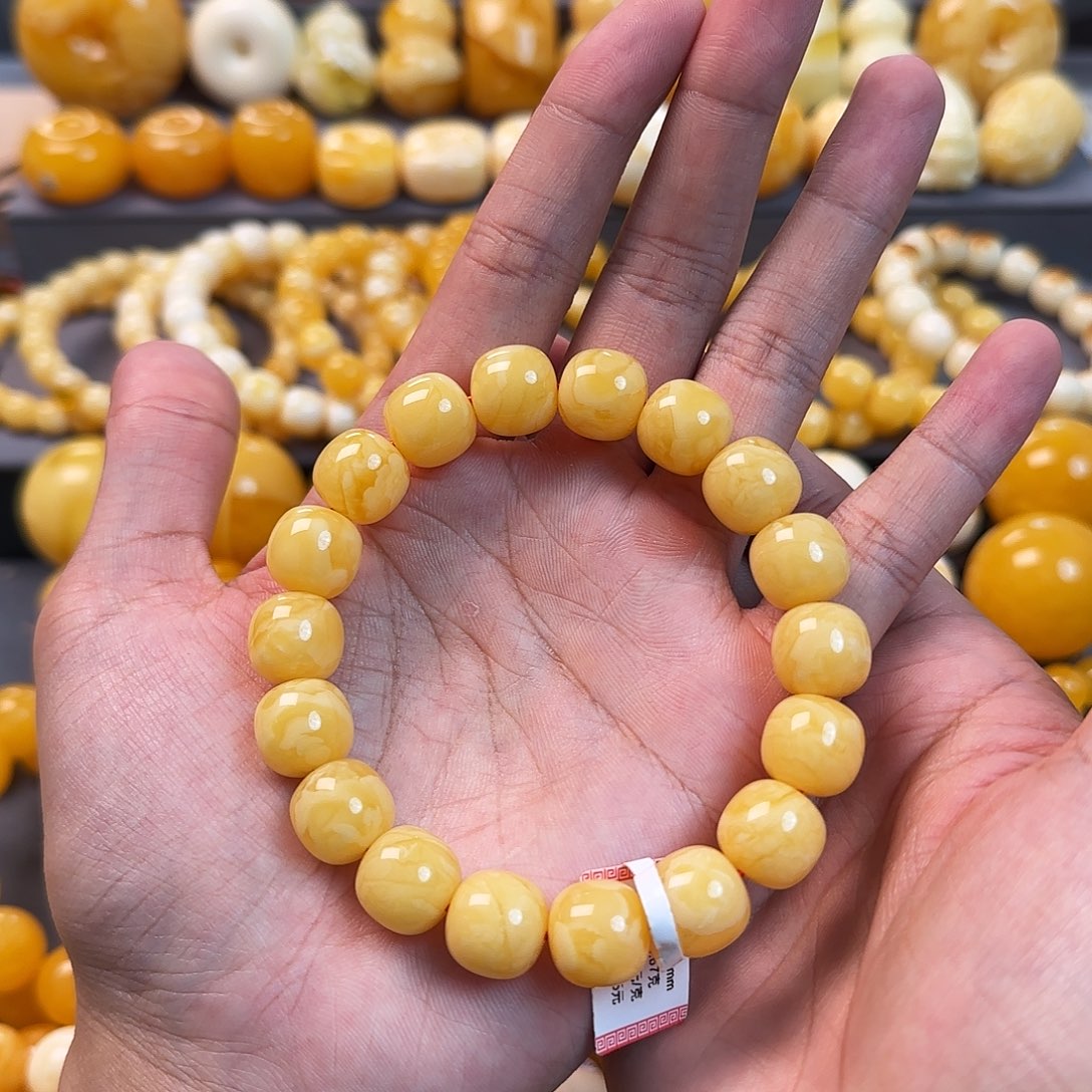 琥珀未镶嵌珠宝奇石13mm同料