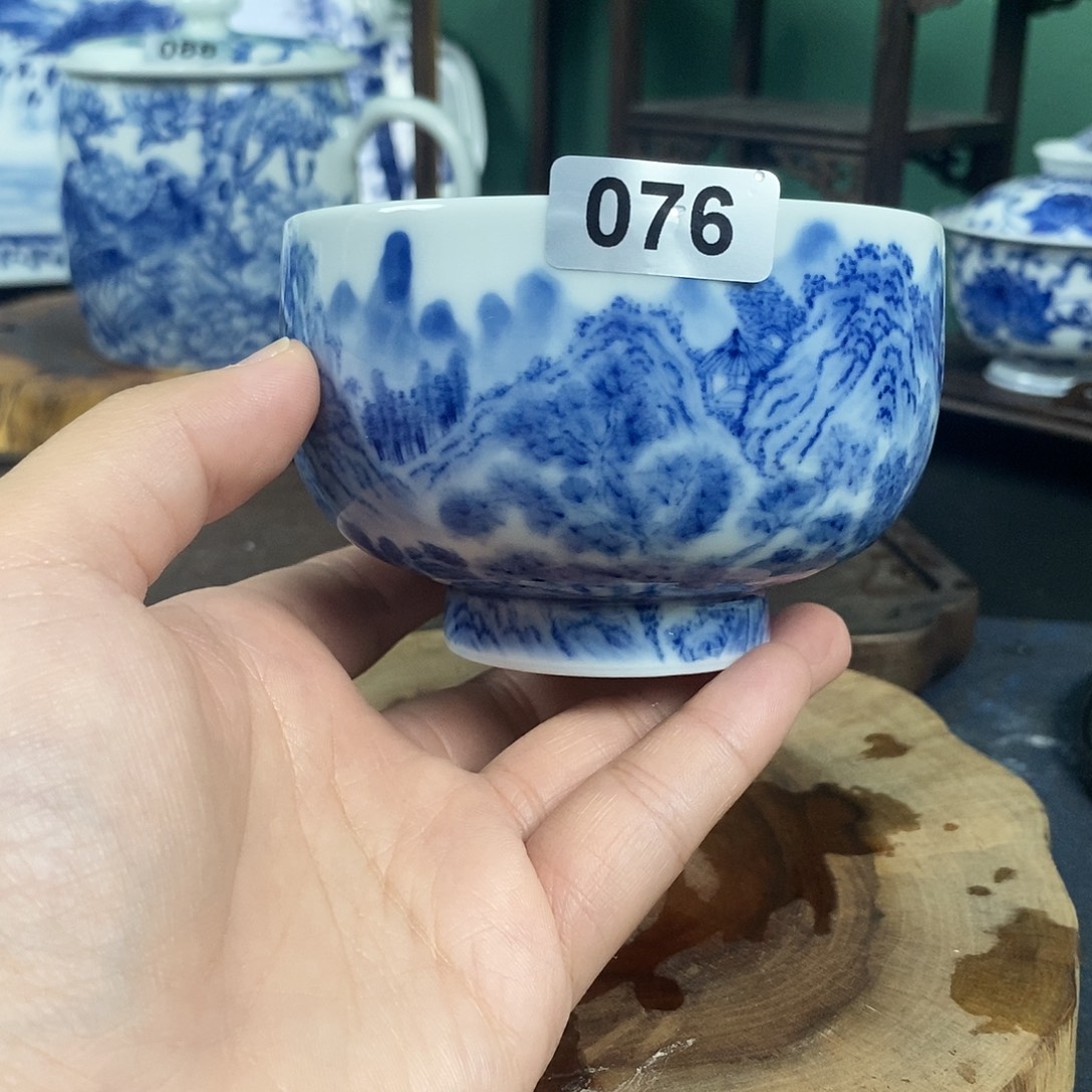 瓷片景德镇手绘青花茶器076
