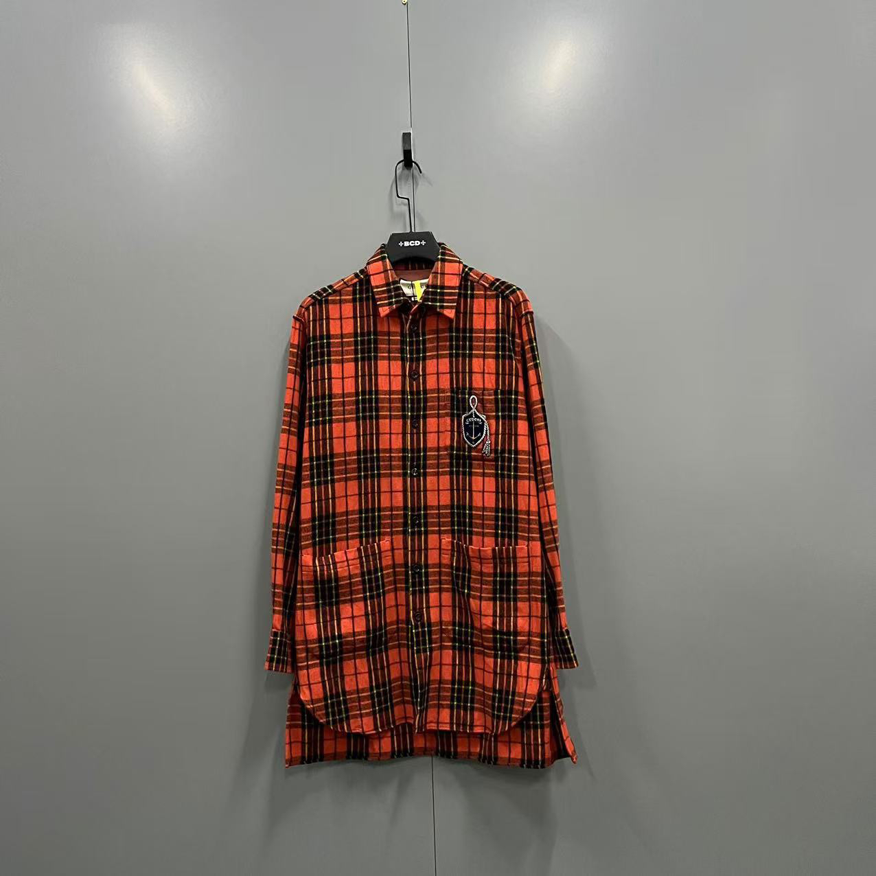 95新 GUCCI/古驰 （jp）格纹徽标logo衬衫 44码