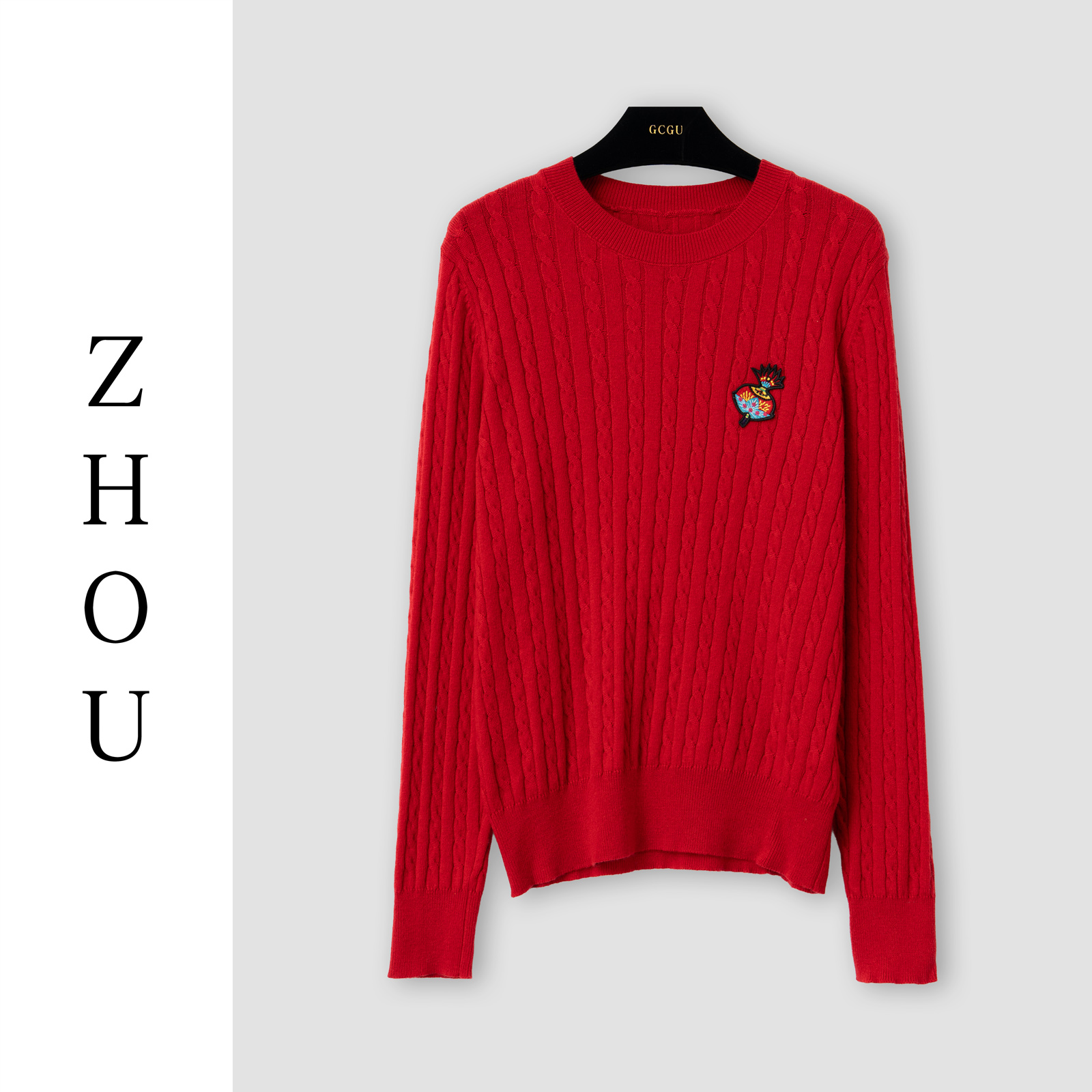 （周哥甄选）红色上衣-32109