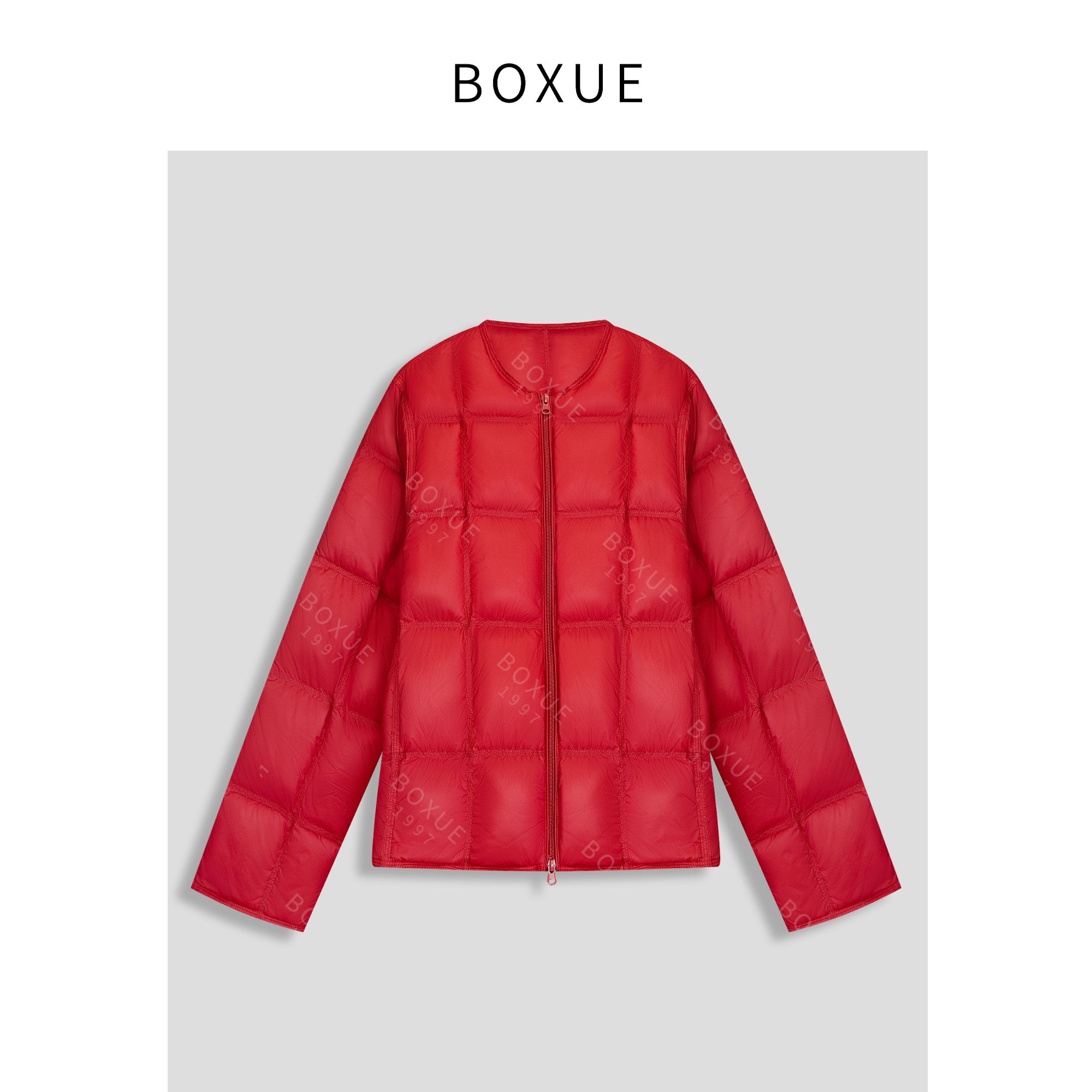 BOXUE 2024冬季高级感90鸭绒连帽羽绒服 外套#241216YR313