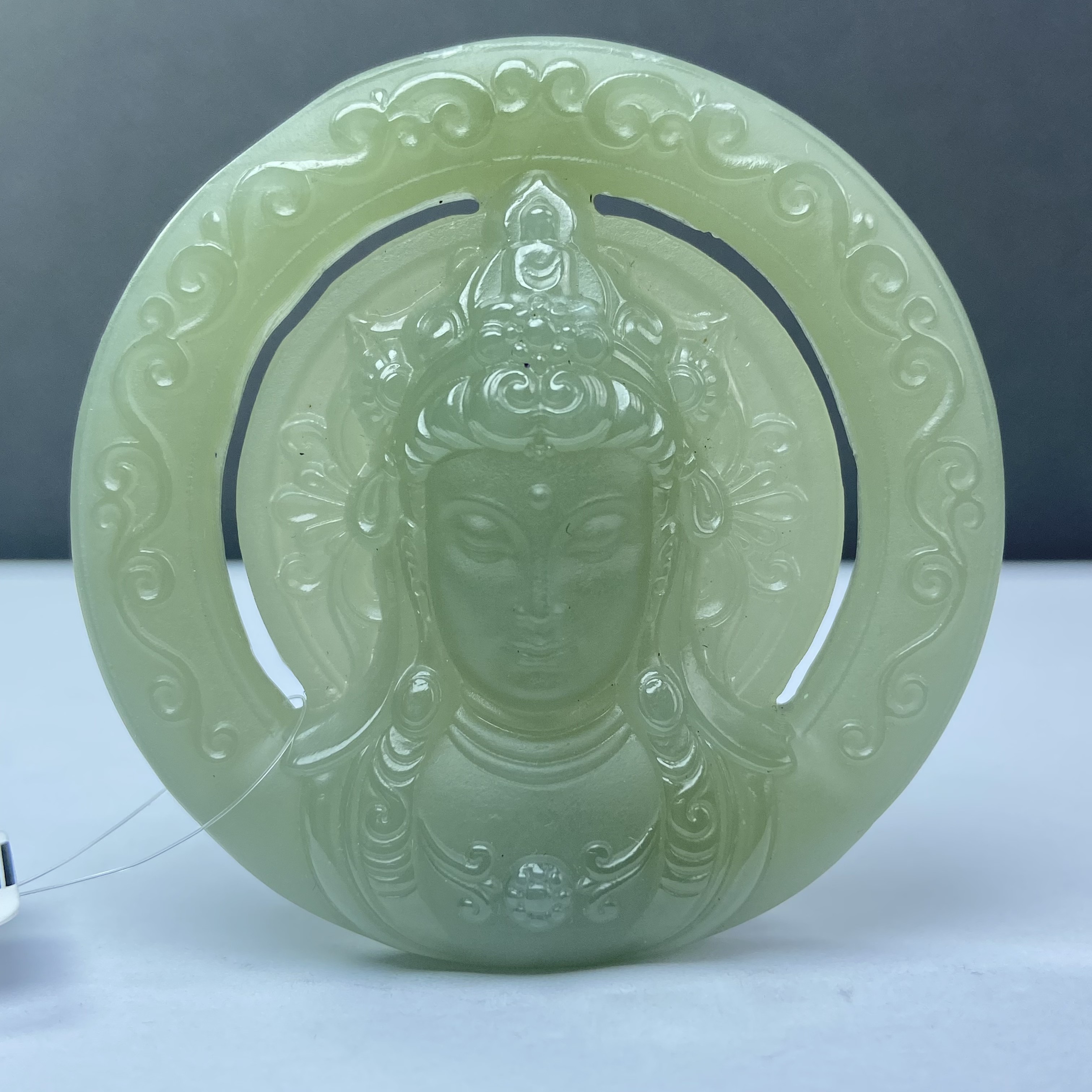 EK2018L 和田玉慈音观音造像