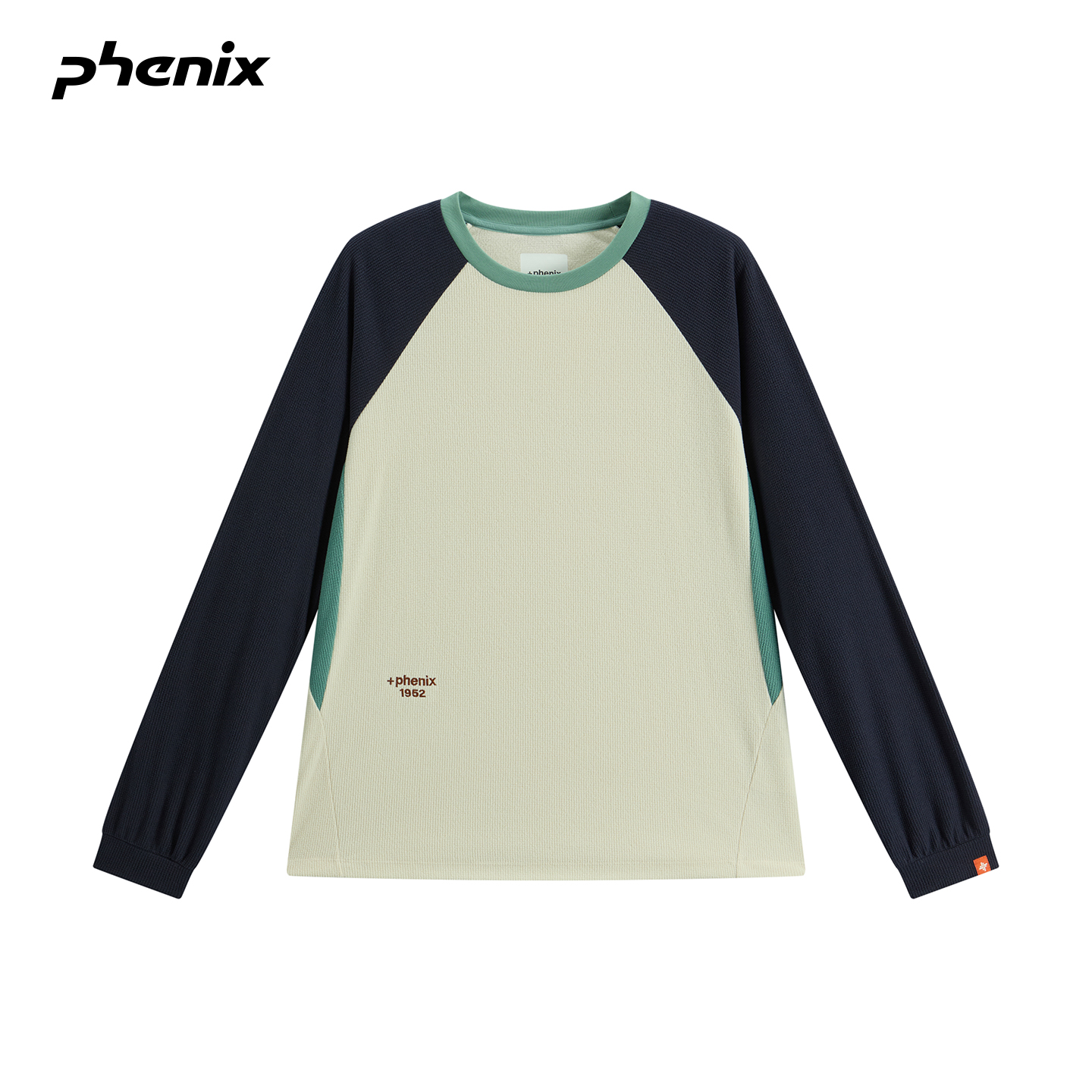 +phenix菲尼克斯休闲抓绒卫衣无帽女2025新款撞色摇粒绒保暖上衣