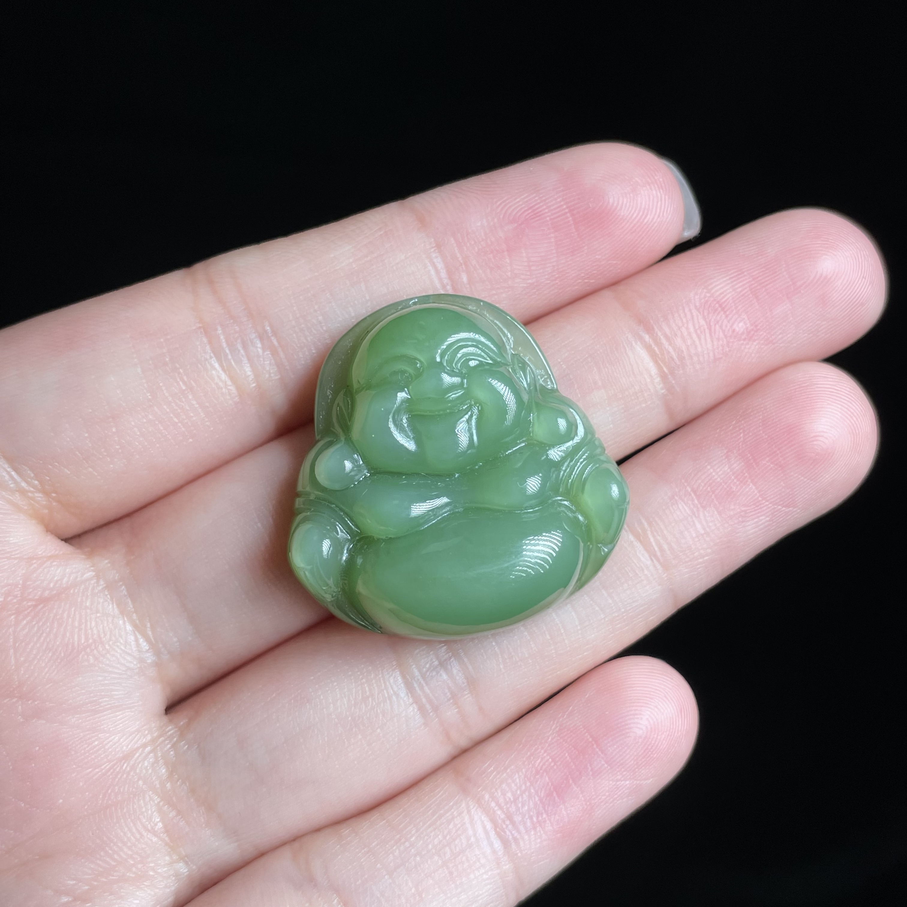 L【玉氏珠宝】和田玉佛公吊坠-约26*8mm 多样性发一 CAN1250172