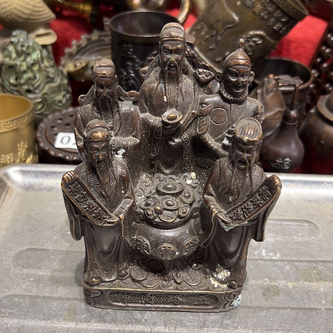 黄铜摆件，文房摆件