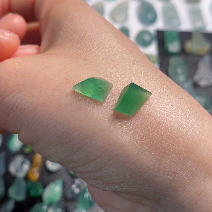 定制翡翠未镶嵌切割面