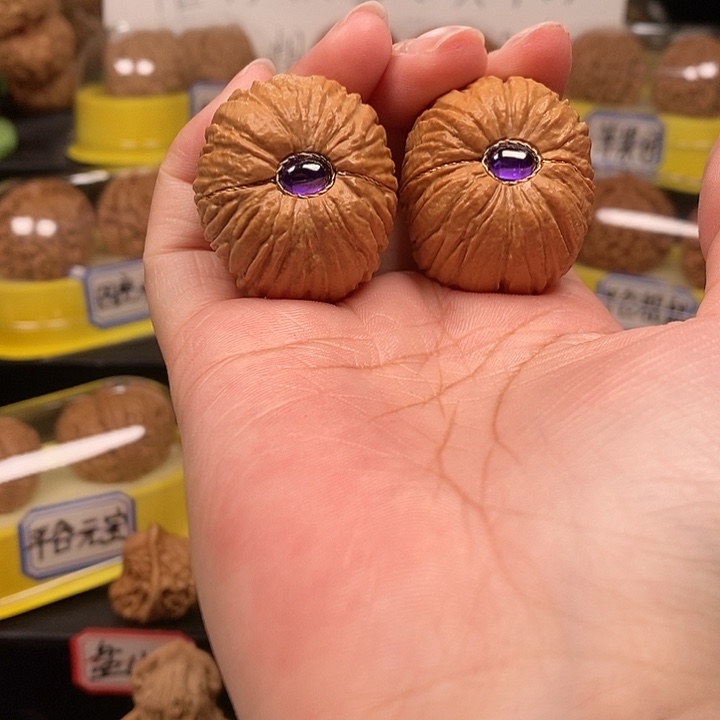 文玩核桃吊坠文玩核桃猴头元宝36