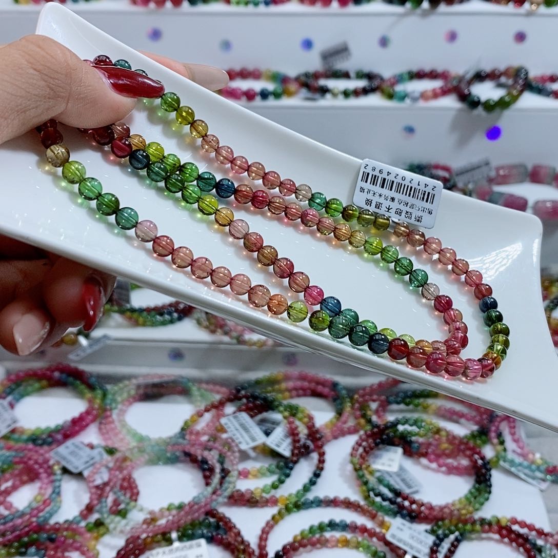 碧玺手链未镶嵌小***员多样性发一条