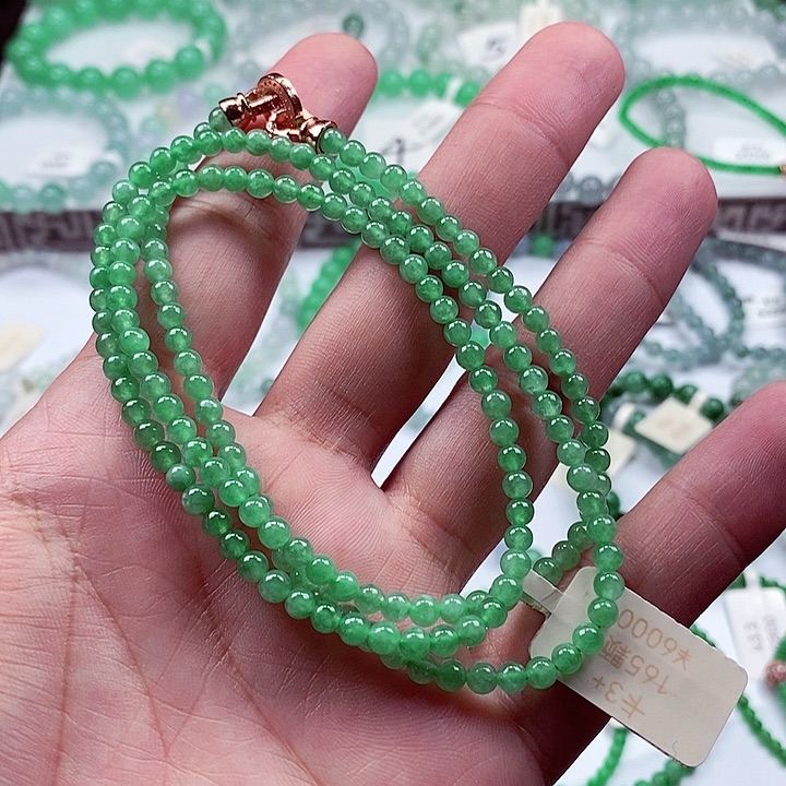 翡翠手链未镶嵌卡3+