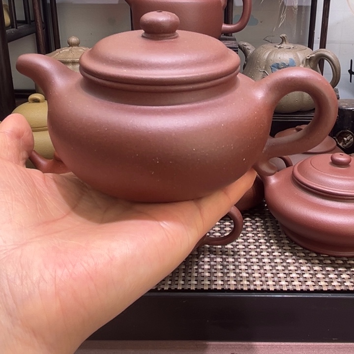 紫砂茶壶台西底槽清仿古260cc