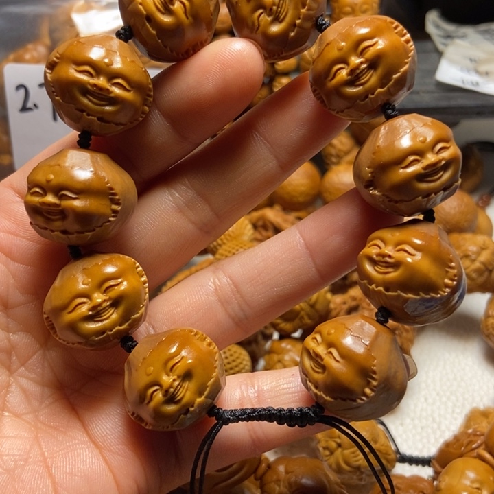 【闪购商品】橄榄核手串/手链包衣开心2.2