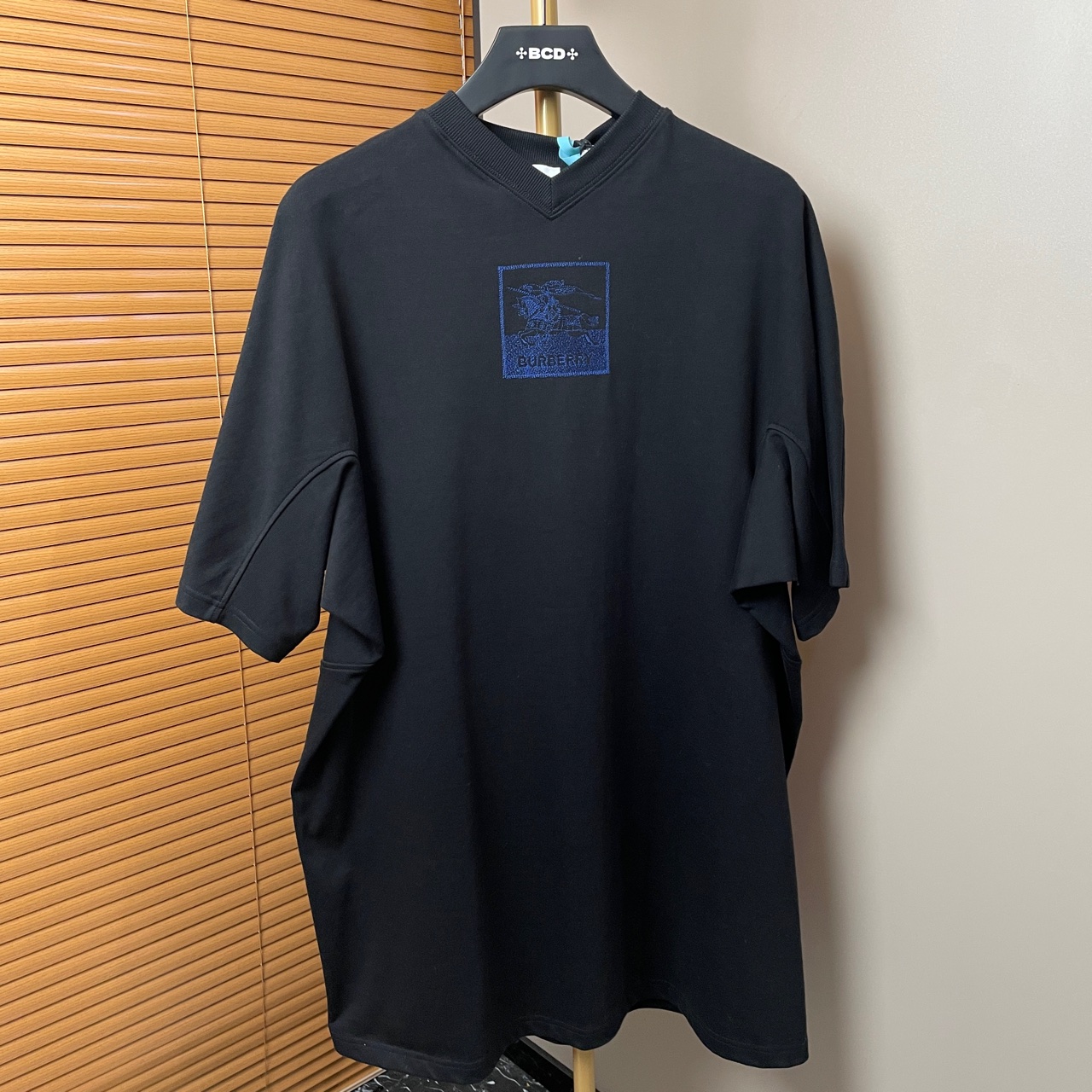 99新 BURBERRY/博柏利 （ll）马术骑士刺绣短袖连衣裙 M码 208182
