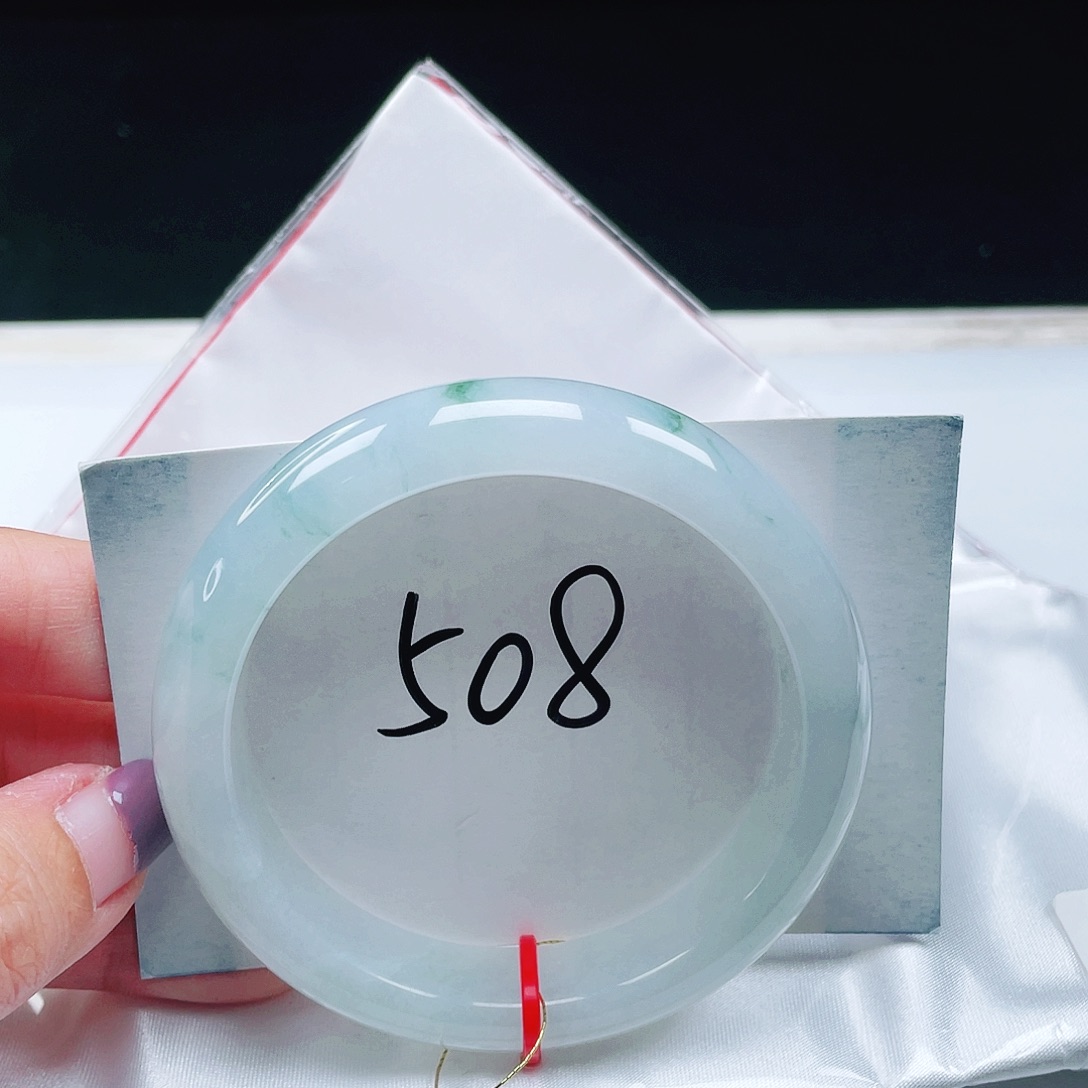 翡翠未镶嵌手镯缅甸翡翠57+