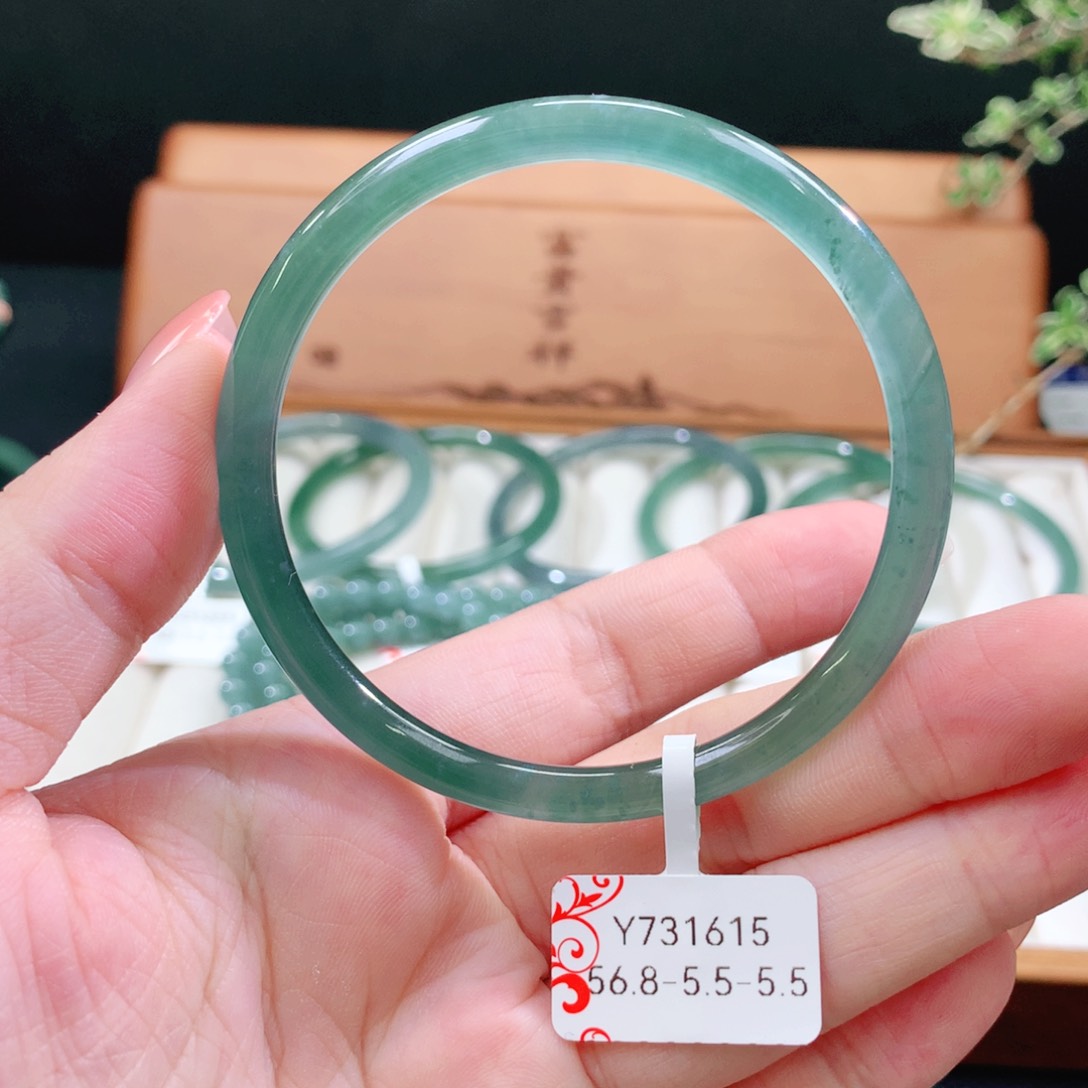 翡翠未镶嵌手镯天然