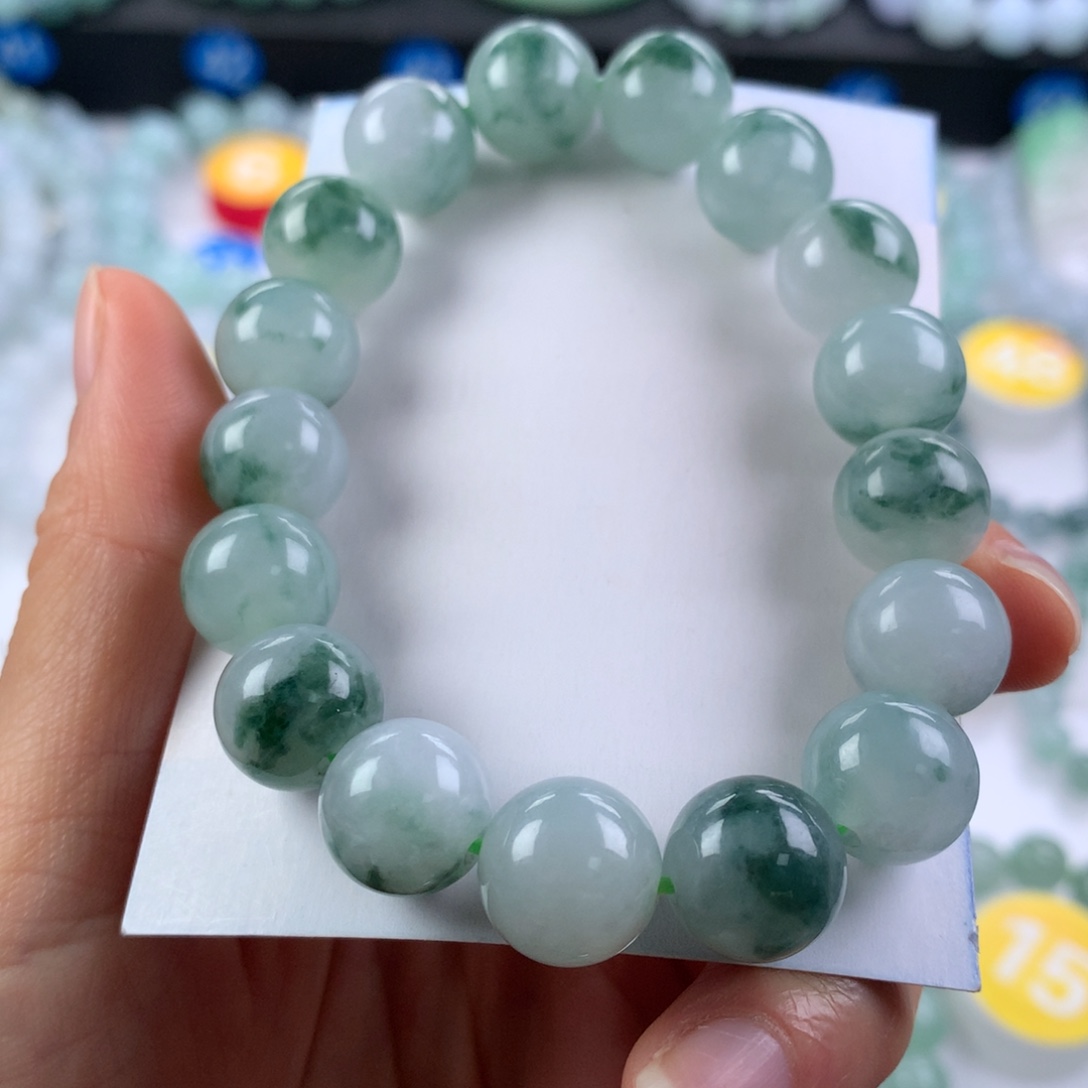 翡翠未镶嵌手链卡12.3