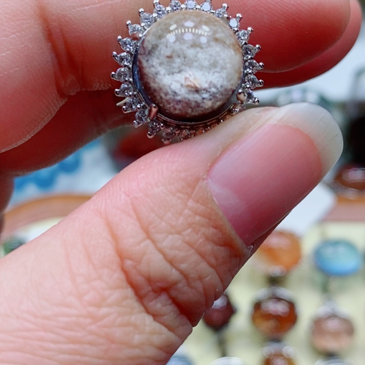 水晶戒指未镶嵌水晶