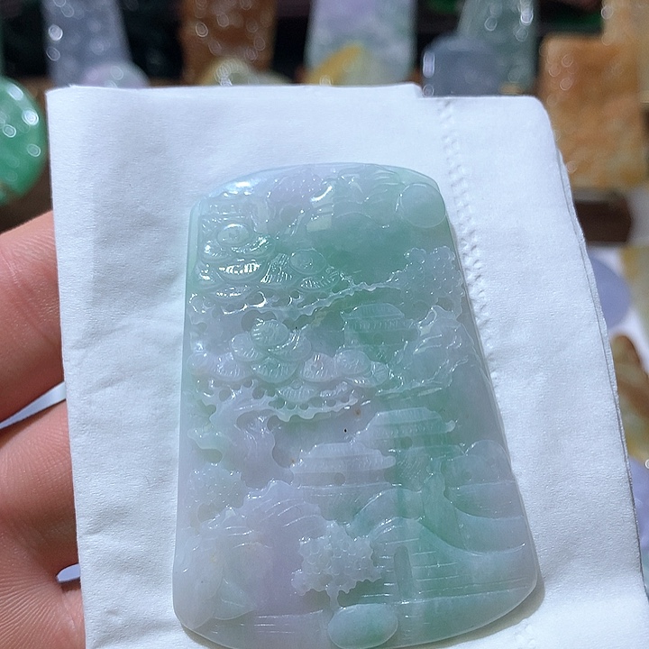 翡翠颈饰未镶嵌挂件