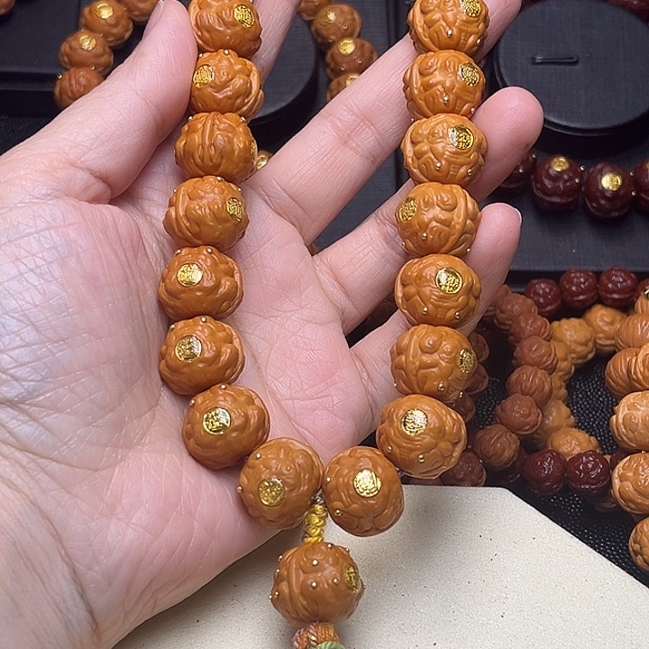 吊坠猴头核桃1.7金蟾王手持