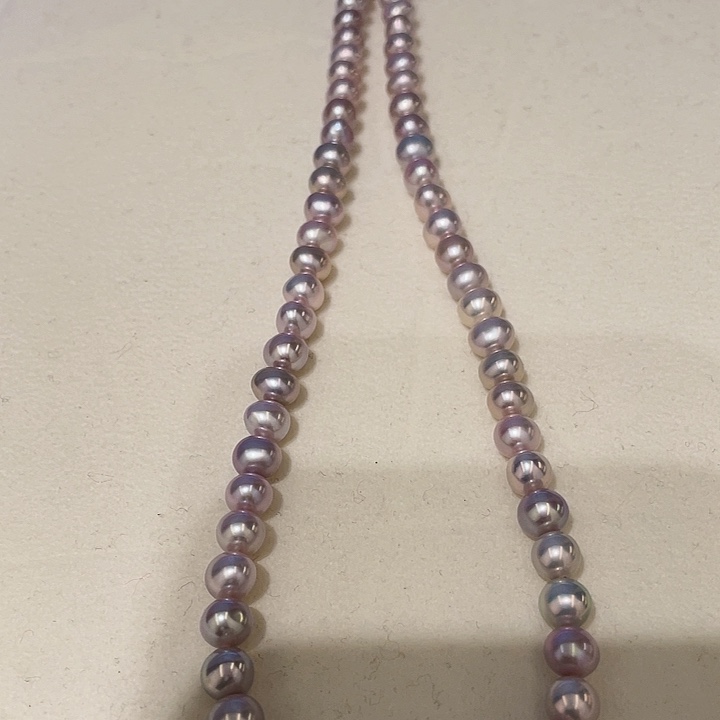 淡水珍珠颈饰银S925镶嵌y****a