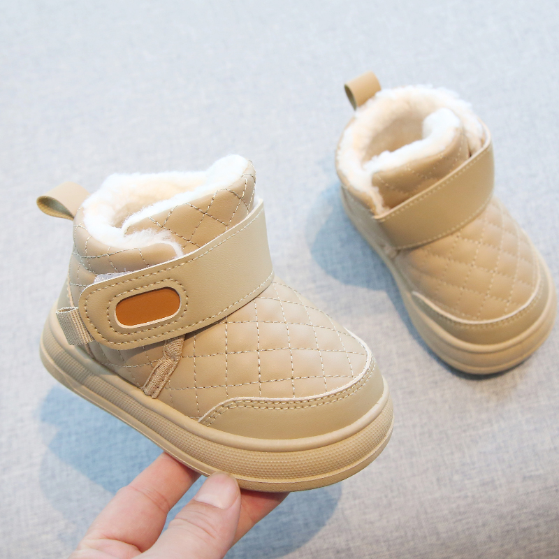 BEUTE DUCK冬季儿童雪地靴加厚防滑宝宝棉鞋男女童保暖鞋低筒短靴