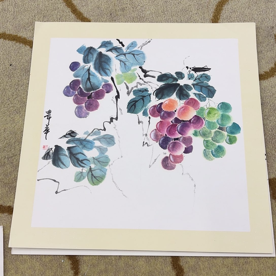 国画38–38卡纸作品童