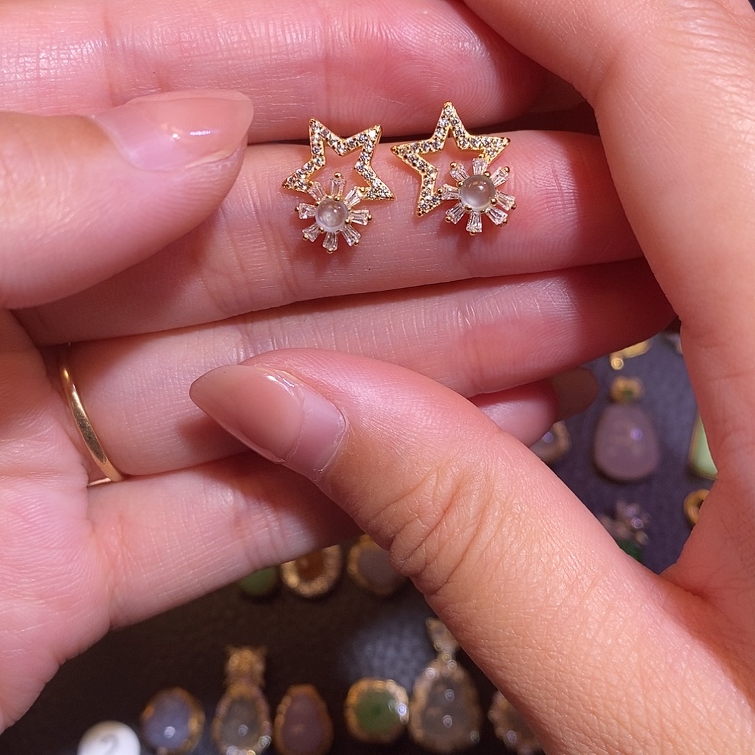 翡翠银S925镶嵌项链