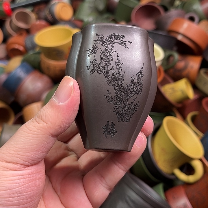 紫砂茶杯全手工紫砂主人杯