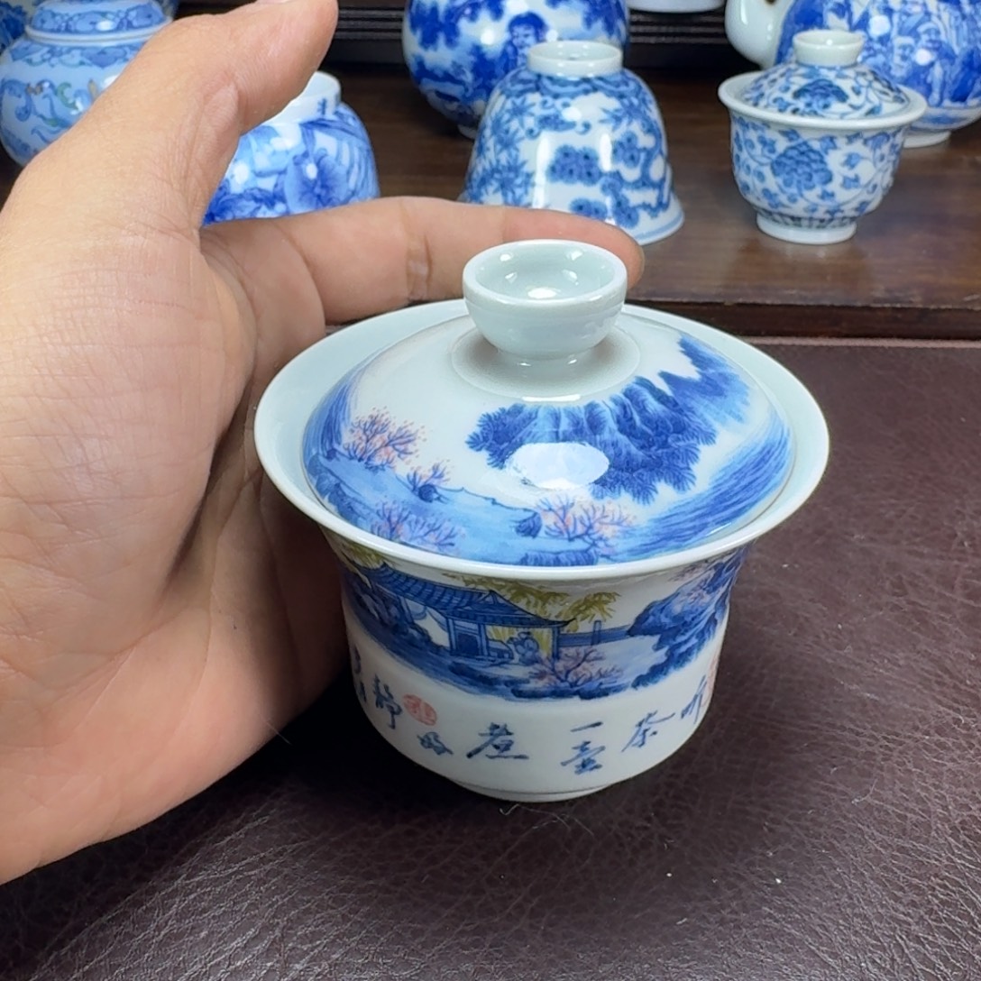 1***3瓷片当代景德镇陶瓷手绘茶具