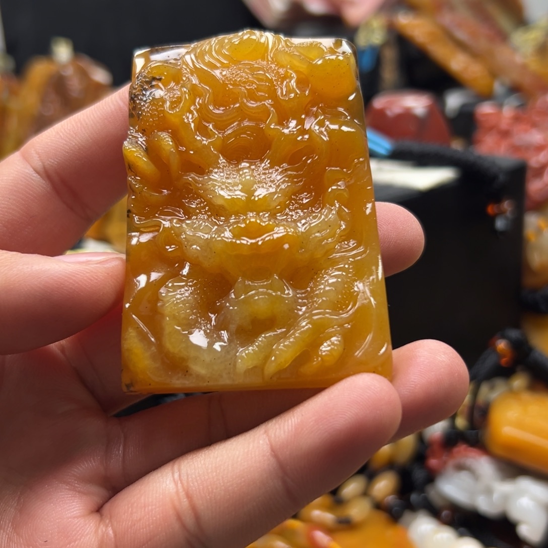 石英质玉（黄龙玉）未镶嵌多选一发货