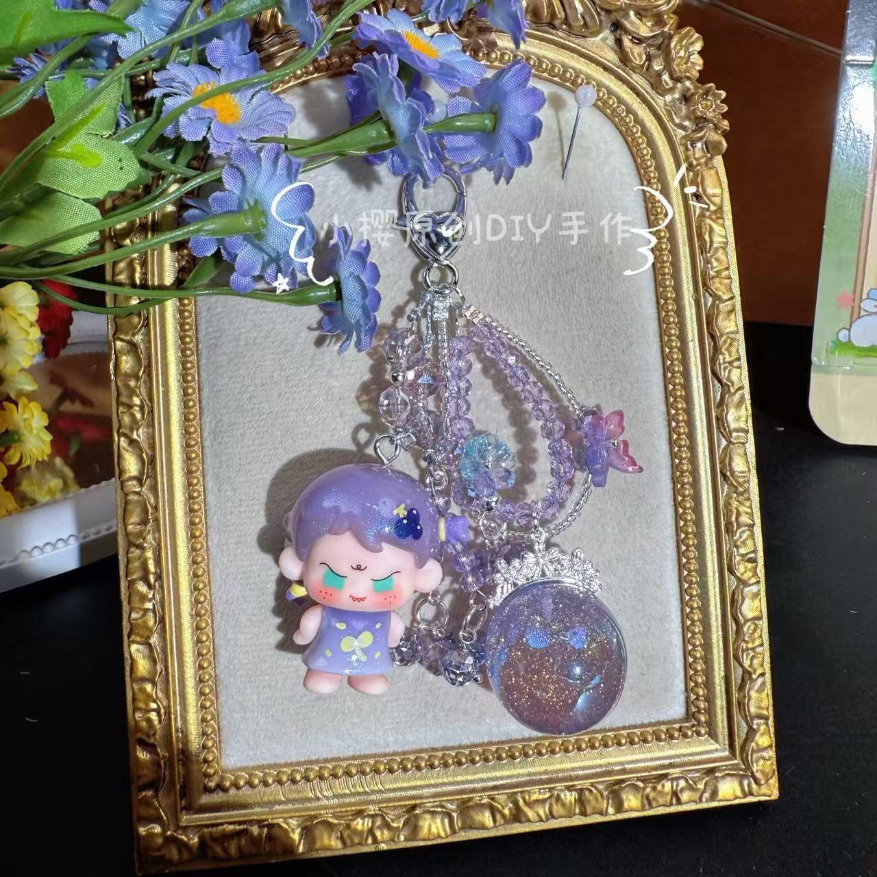 3【短链款抬端13条】原创发财绳DIY潮玩萌粒手机挂饰包挂钥匙扣礼物