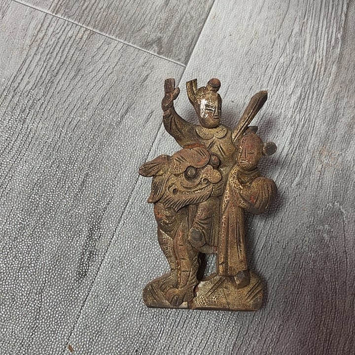 飛***香榧木老木雕老人物花板